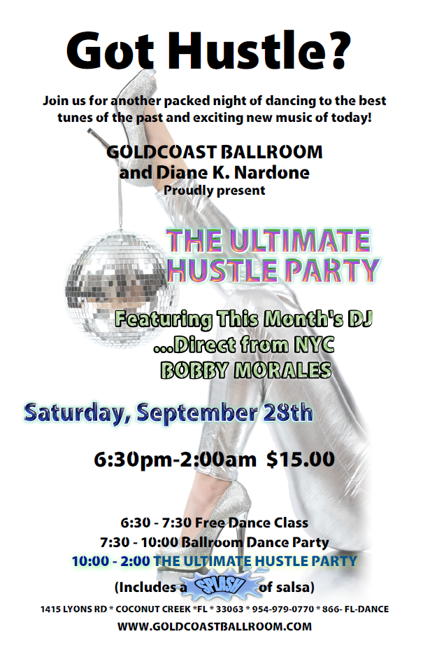 Goldcoast Ballroom Ultimate Hustle Party - Saturday, September 28