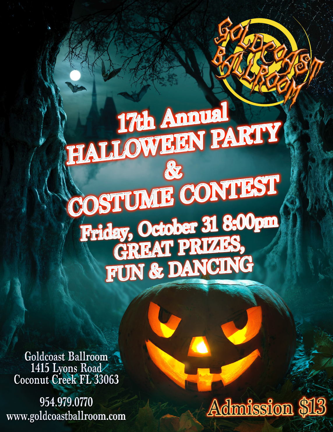 Halloween Party & Costume Contest - Friday, October 31  8 PM