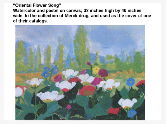 Arline Peartree Artwork - "Oriental Flower Song"