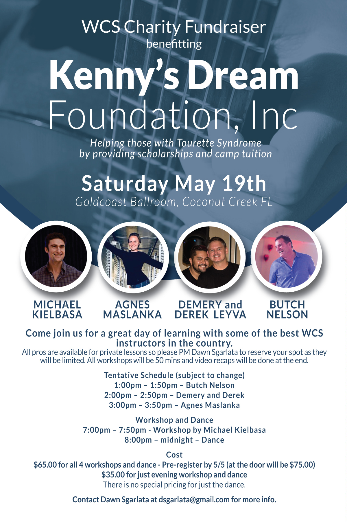 WCS Charity Fundraiser - Saturday, May 19. 2018 - Organized by Dawn Sgarlata at Goldcoast Ballroom