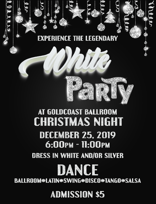 Goldcoast Ballroom White Party - December 25, 2019