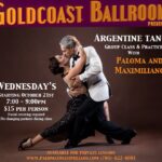 WEDNESDAYS – PASSIONATE ARGENTINE TANGO with MAXIMILIANO ALVARADO & PALOMA BERRIOS!!! – EVERY WEDNESDAY (other than the 1st): Argentine Tango Class (7 PM) + Supervised Practice Session! (Basic/ Intermediate) –– 1st WEDNESDAY EVERY MONTH: Grand Milonga Dance Party (8PM) + Class (7PM)!!