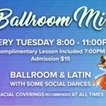 Ballroom & Latin Mix Every Tuesday Night – 8:00 PM Dance – 7 PM Class Included – Only $15 for the Evening! – at Goldcoast Ballroom – REVISED COVID-19 Restrictions apply