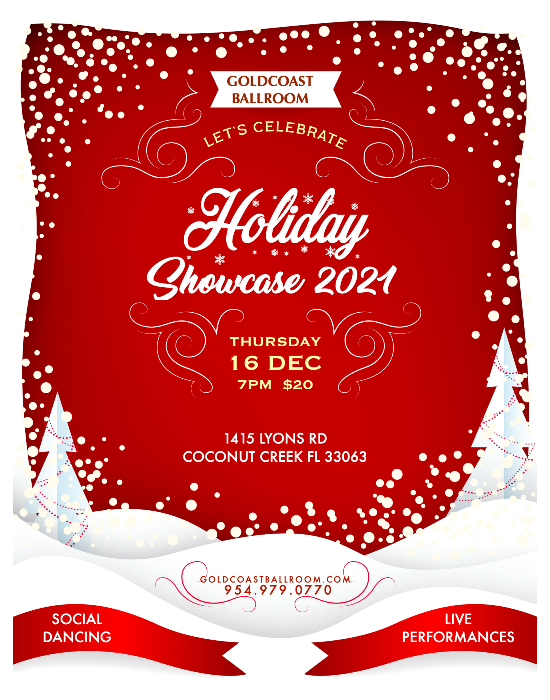 Goldcoast Ballroom Holiday Showcase single - December 16, 2021!