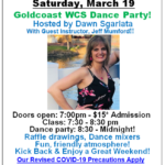 SATURDAY, APRIL 23 – GOLDCOAST WEST COAST SWING DANCE PARTY!! – Hosted by Dawn Sgarlata!! – Dance 8:30 PM to Midnight – Includes Complimentary Class (7:30 PM – 8:30 PM) with Guest Instructor Omar Gonzalez! – Doors Open 7:00 PM – $15.00 Whole Evening!