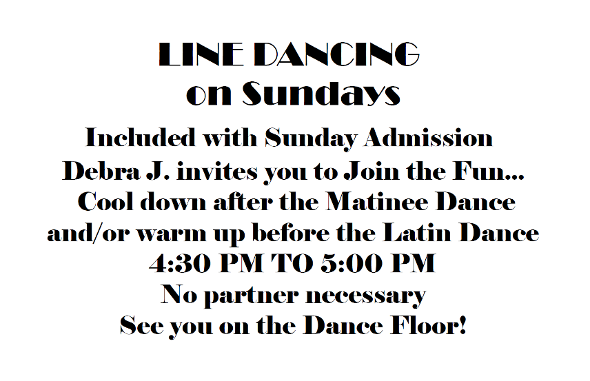 Line Dancing on Sundays!