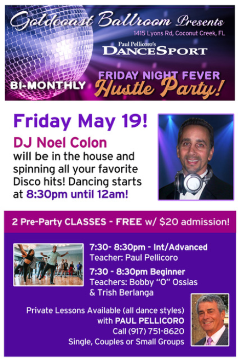 May 19 Hustle Party - DJ Noel Colon 