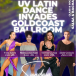 NEW!! – Sundays in June – MATINEE DANCE (1-4:00 PM!) – NEW in June – SALSA & BACHATA GROUP CLASSES with UV Latin Dance Academy! (4-5 PM – Complimentary with Sunday Admission!) – SALSA & BACHATA DANCE PARTY (5 PM – 8:15 PM) – blends into LATIN, BALLROOM & SOCIAL DANCES PARTY – until 11:00 PM!  – $20 Whole Sunday (1 PM – 11 PM)!!
