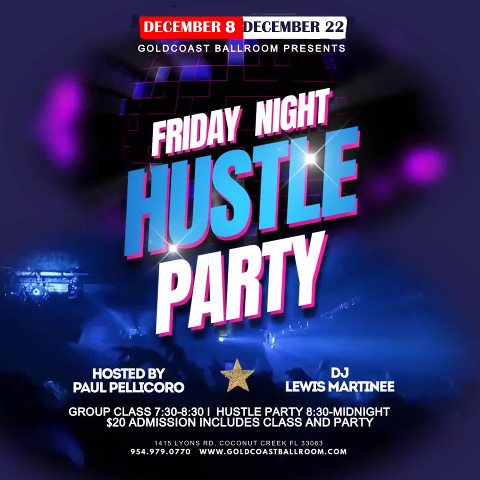 Fridays, December 8 & 22 - Disco Hustle Parties 