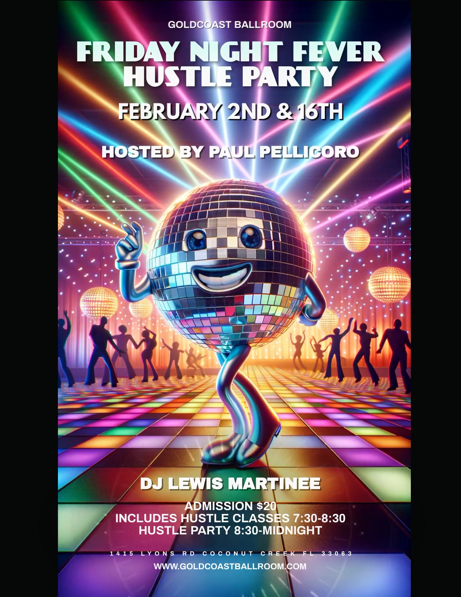FEBRUARY 2 and 16 - HUSTLE PARTY!
