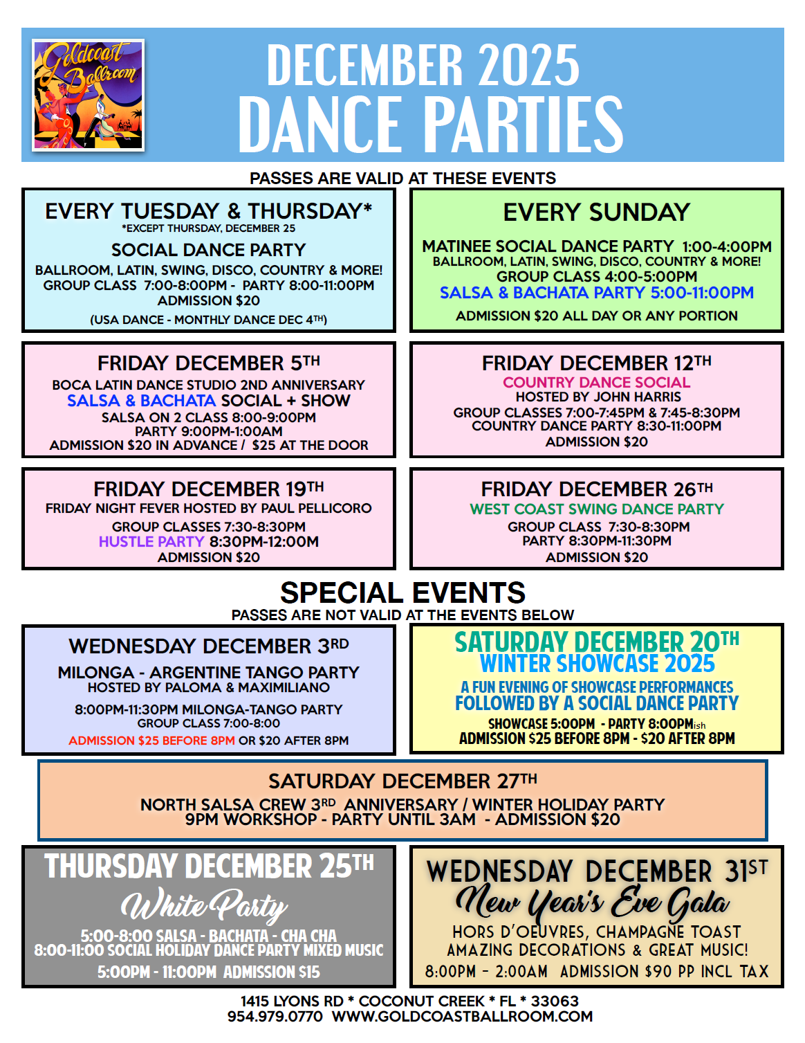 December 2025 Dance Parties at Goldcoast Ballroom - V2 December 2025 Dance Parties at Goldcoast Ballroom - V2