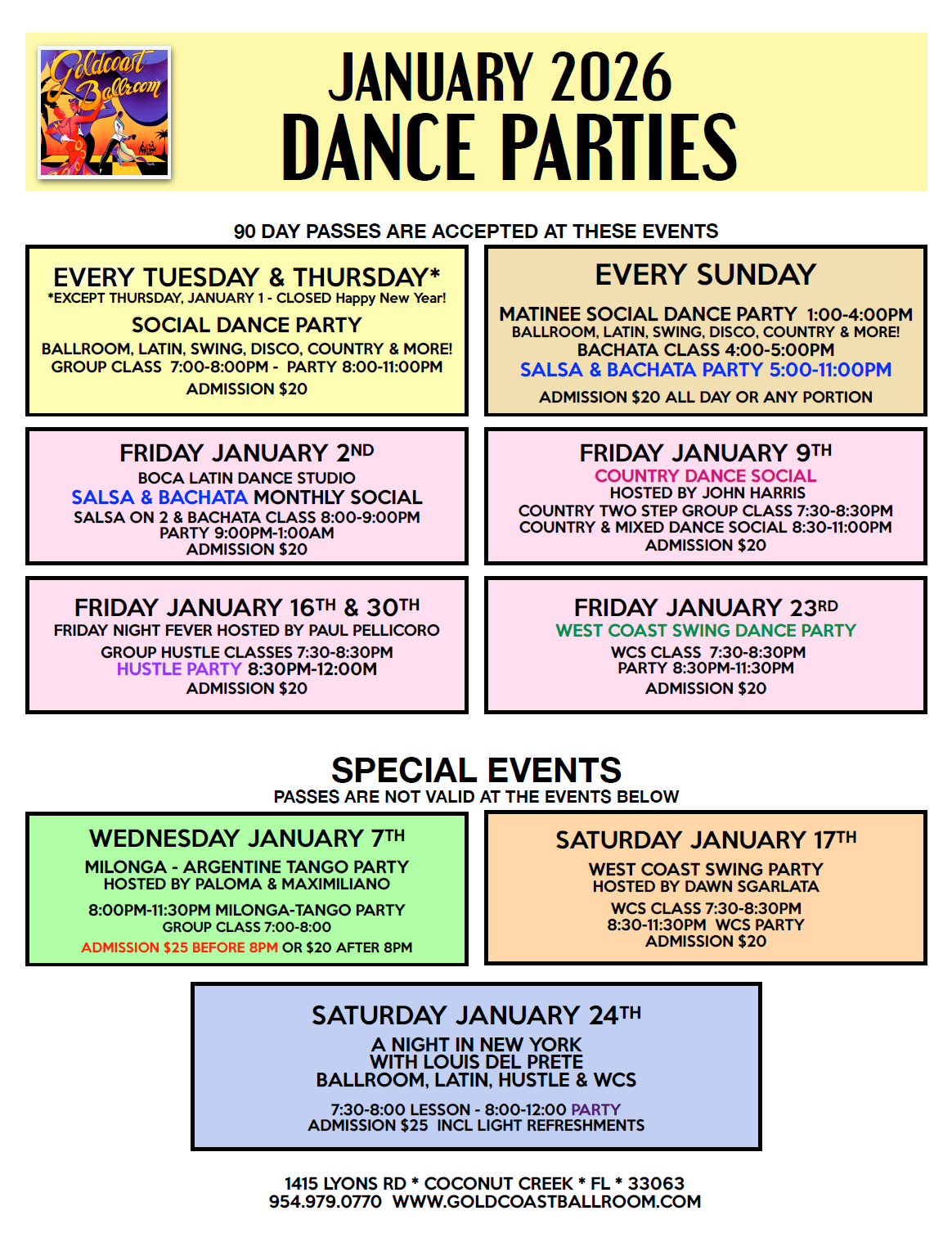 January 2026 Dance Parties at Goldcoast Ballroom - V3