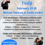 WEST COAST SWING DANCE & WORKSHOP WEEKEND!! – Friday-Saturday, February 27-28 – 2 DANCES & 4 WORKSHOPS With Dawn Sgarlata and Michael Kielbasa & Emilia Jaskot!!