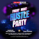 Friday, March 20 – Friday Night Fever Hustle Party at Goldcoast Ballroom! – 2 Concurrent Classes 7:30-8:30 PM (included) – Hustle Party 8:30 PM to 12:00 Midnight! – $20.* Admission – Hosted by Paul Pellicoro! – DJ Lewis Martinee of Miami!