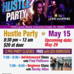Fridays, May 15 & 29, 2026 – FRIDAY NIGHT FEVER HUSTLE PARTY Hosted by PAUL PELLICORO at Goldcoast Ballroom! – 2 Concurrent Group Hustle Classes 7:30 – 8:30 PM – HUSTLE PARTY 8:30 PM – 12:00 MIDNIGHT – Admission $20