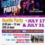 Fridays, July 17 & July 31, 2026 – FRIDAY NIGHT FEVER HUSTLE PARTIES Hosted by PAUL PELLICORO at Goldcoast Ballroom! – Two Concurrent Group Hustle Classes 7:30 – 8:30 PM – HUSTLE PARTY 8:30 PM – 12:00 MIDNIGHT – Admission $20