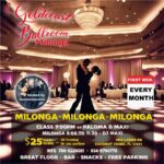 Wednesday, October 7 & First Wednesday Every Month at Goldcoast Ballroom – GRAND MILONGA DANCE PARTY! – Argentine Tango Dance Party (8-11:30 PM) + Class (7-8 PM) – with Paloma Berrios & Maximiliano Alvarado!! – $25 All Evening or any portion