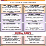 October 2026 Schedule